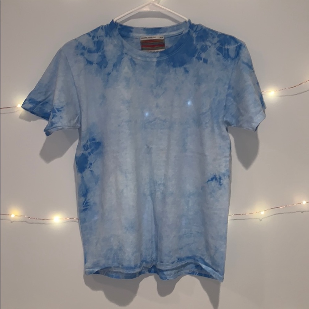 Urban Outfitters Urban Renewal Blue Tie Dye Tshirt